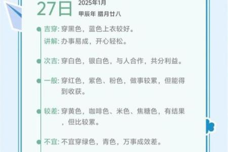 2025年3月28日每日穿衣五行颜色运势