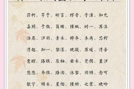 2021年9月24日出生的女孩健康顺遂名字推荐姓名