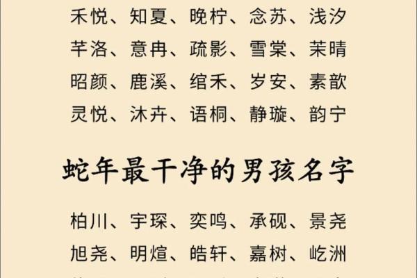 属蛇丑时出生的男孩怎么取名字,宜用什么字姓名 属蛇丑时出生的男孩怎么取名字,宜用什么字姓名