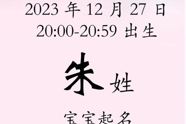 有寓意的朱姓宝宝名字推荐，好听易记姓名