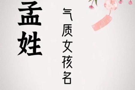 好听的孟姓女孩起名姓名